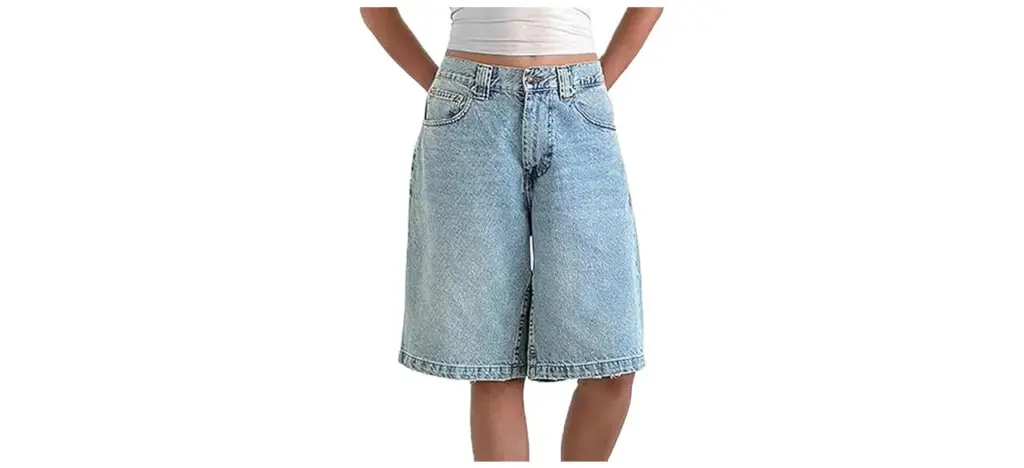 NUFIWI Women Baggy Denim Bermuda Shorts