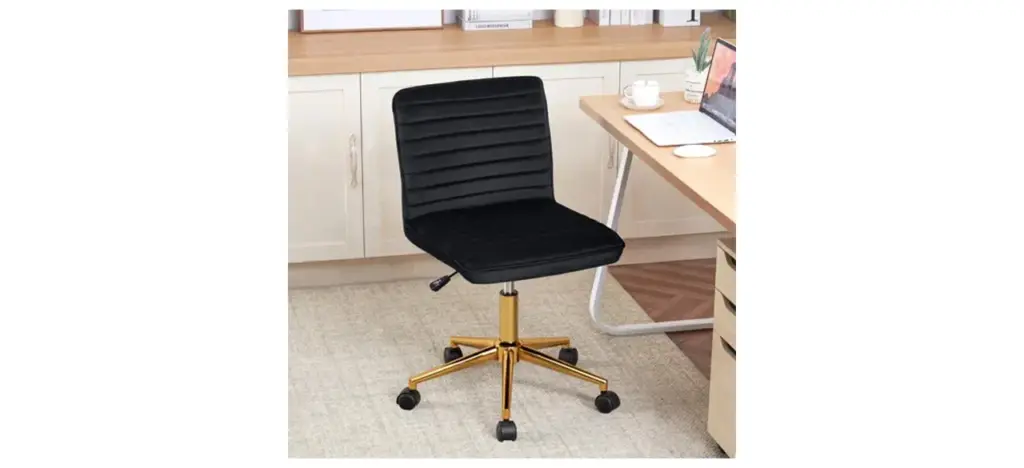 Everly Quinn Auctin Modern Velvet Office Task Chair