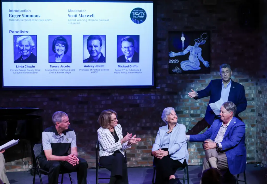 SENTINEL 150: POLITICS IN ORLANDO â From left, University of...