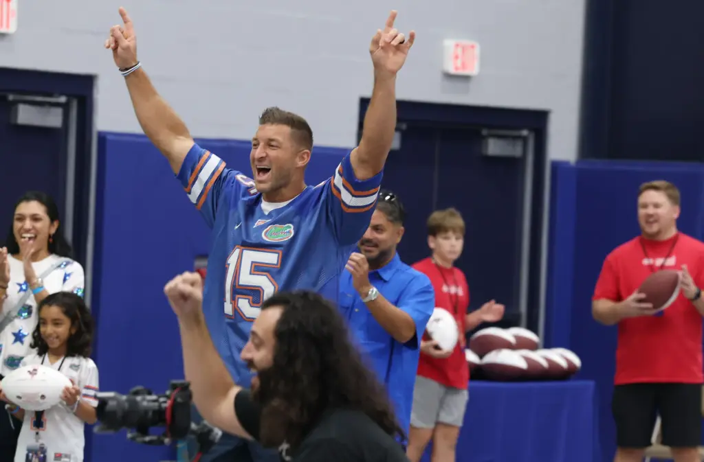 Former University of Florida Heisman Trophy winning quarterback Tim Tebow...