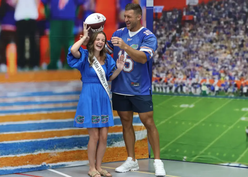 Former University of Florida Heisman Trophy winning quarterback Tim Tebow...