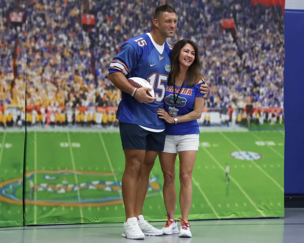 Former University of Florida Heisman Trophy winning quarterback Tim Tebow...