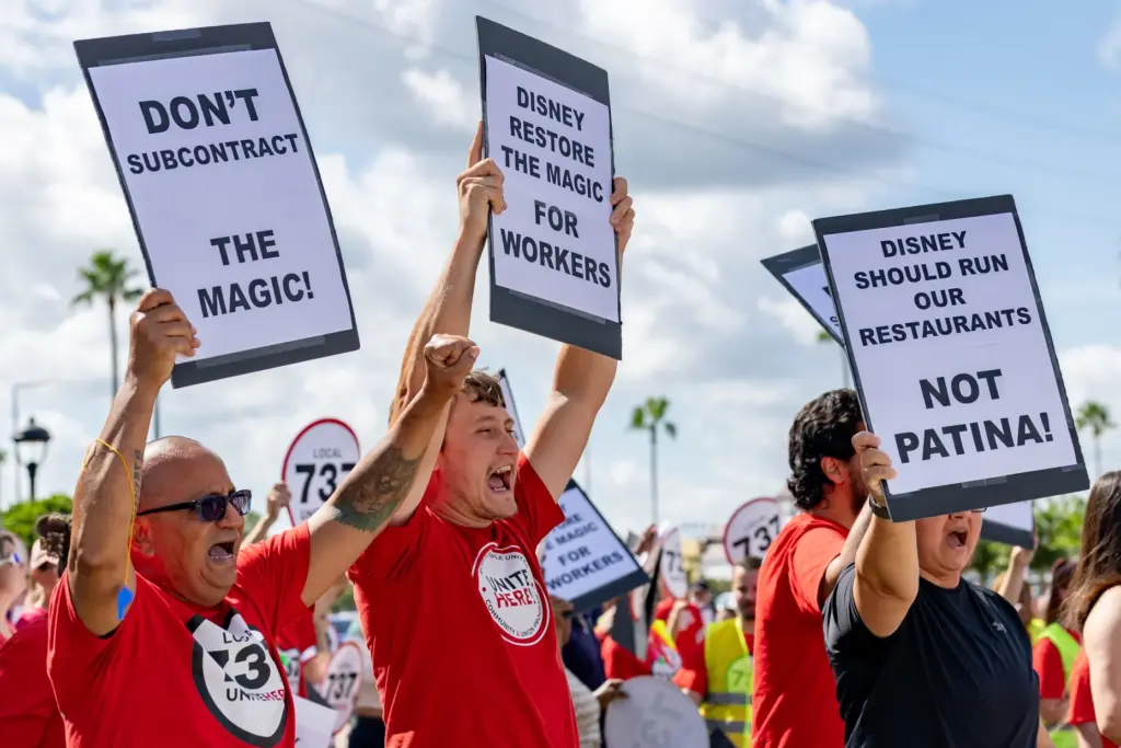 Hundreds of Local 737 Union members and allies, including Patina...
