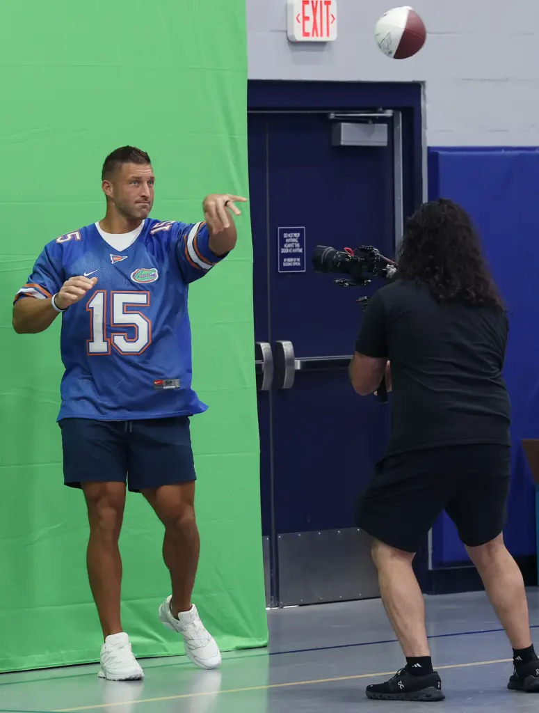 Former University of Florida Heisman Trophy winning quarterback Tim Tebow...