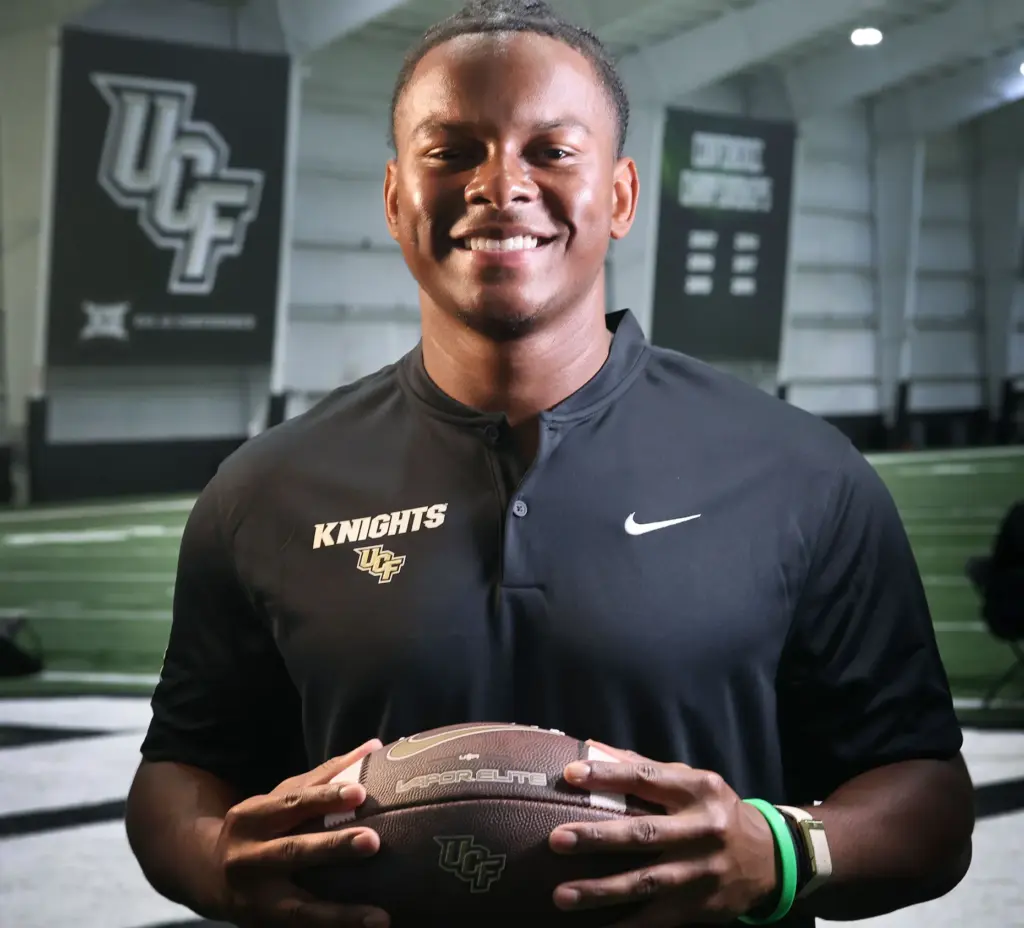 UCF quarterback Alonza Barnett III is pictured during UCF Football...