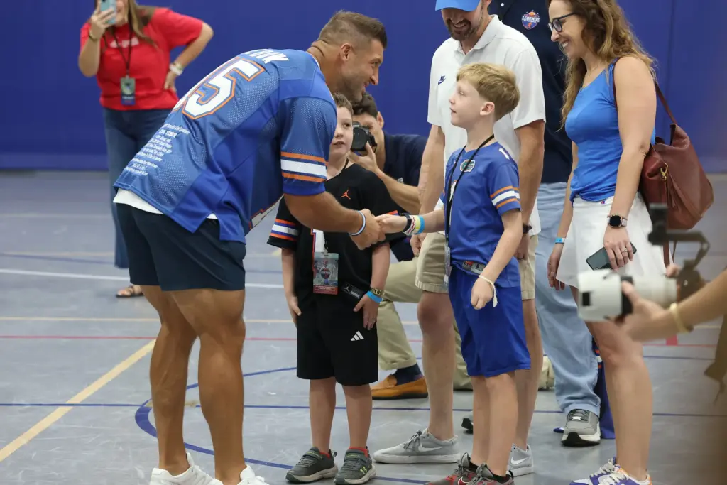 Former University of Florida Heisman Trophy winning quarterback Tim Tebow...