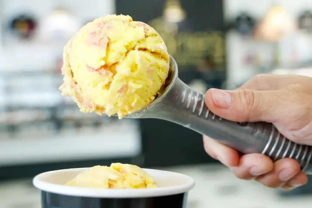 Sunshine State, refreshing lemon ice cream swirled with a sweet...