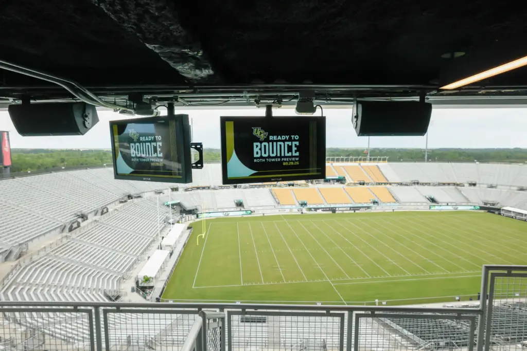 The outdoor view from the Apollo North Sky Suite at...