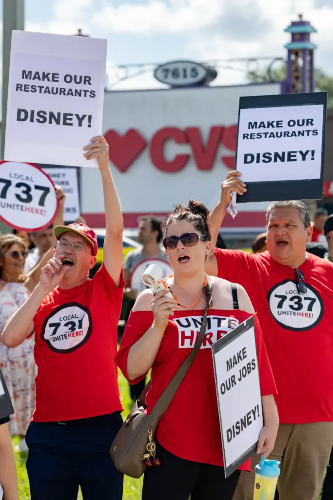 Hundreds of Local 737 Union members and allies, including Patina...