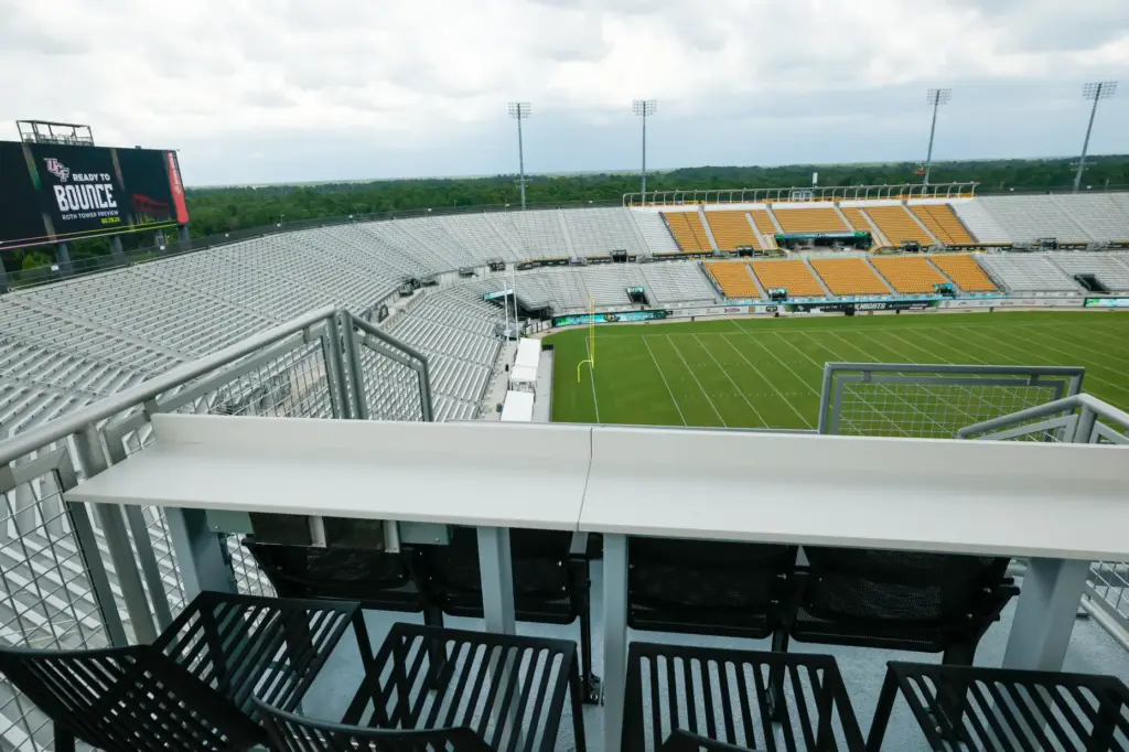 The outdoor view from the Apollo North Sky Suite at...