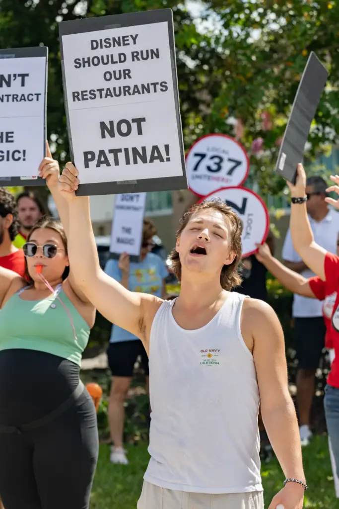 Hundreds of Local 737 Union members and allies, including Patina...