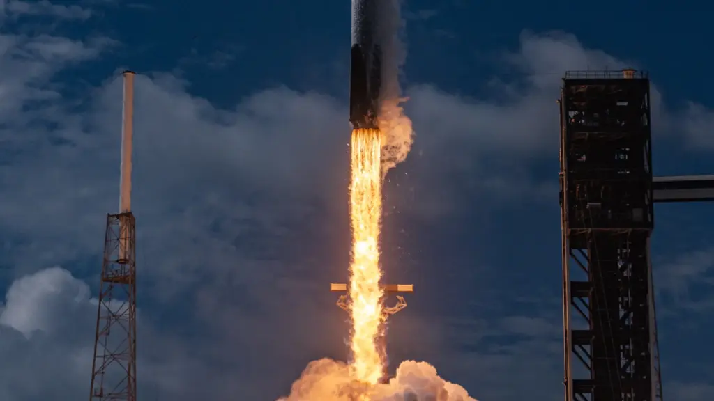 A SpaceX Falcon 9 rocket launches on Friday, Aug. 21,...