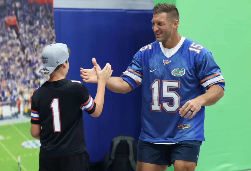 Former University of Florida Heisman Trophy winning quarterback Tim Tebow...