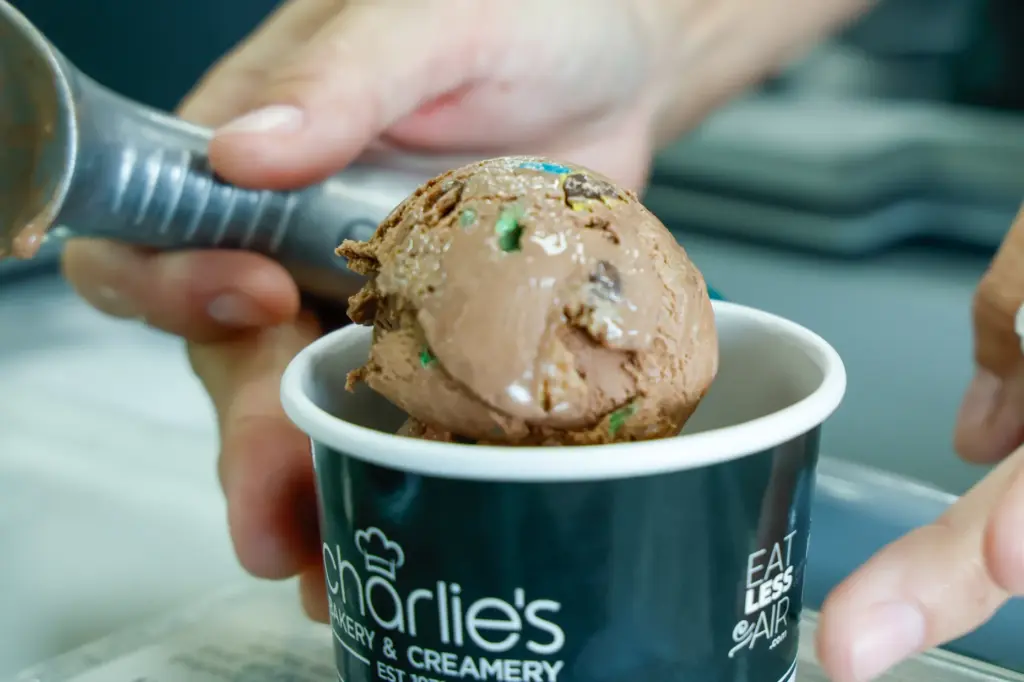 The City Beautiful, a rich chocolate ice cream loaded with...