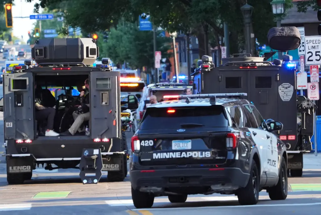 Law enforcement respond to a shooting Wednesday, Sept. 2, 2026,...