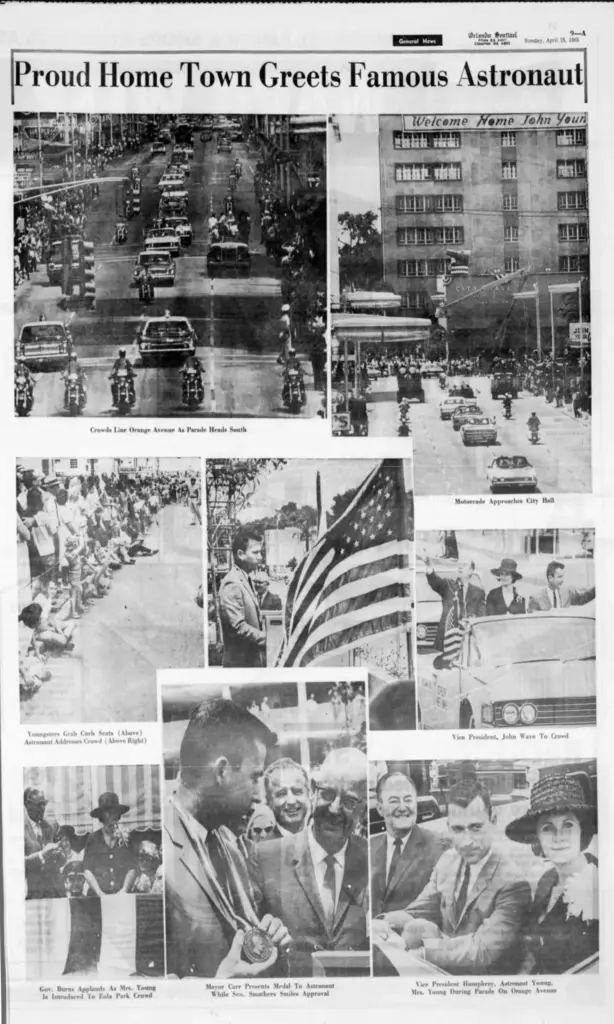 A photo collage page of the Orlando Sentinel from Sunday...