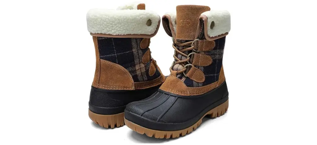 STQ Women's Winter Duck Boots