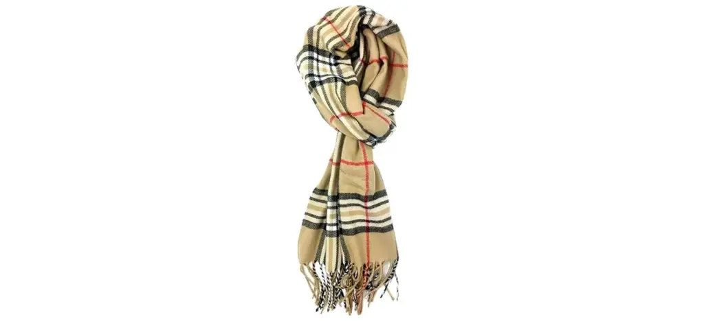 Plum Feathers Super Soft Luxurious Cashmere Feel Winter Scarf