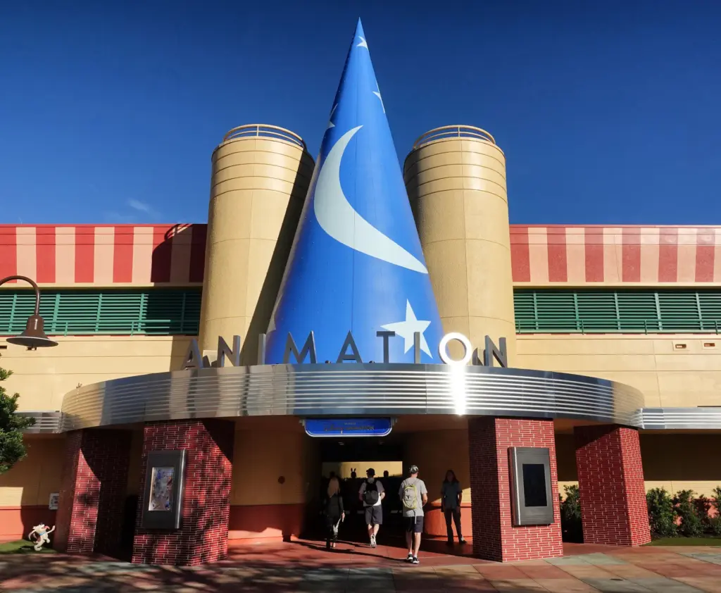 An exterior view at a preview of The Magic of...