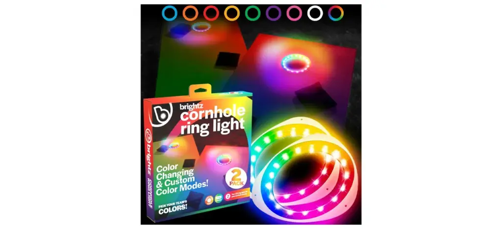 cornhole board lights