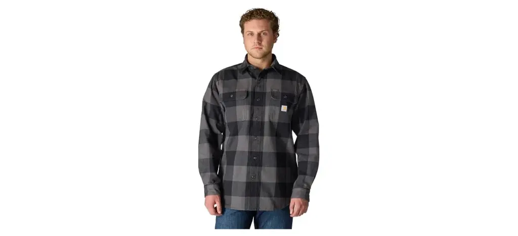 Carhartt Men's Hubbard Loose Ls Plaid Shirt
