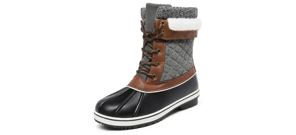 Dream Pairs Women's Mid Calf Waterproof Snow Boots
