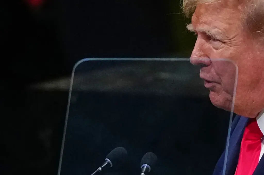 President Donald Trump speaks during the 81st session of the United Nations General Assembly.