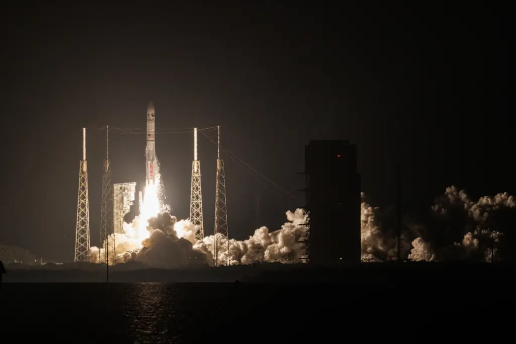 A United Launch Alliance Vulcan rocket on the USSF-87 national...