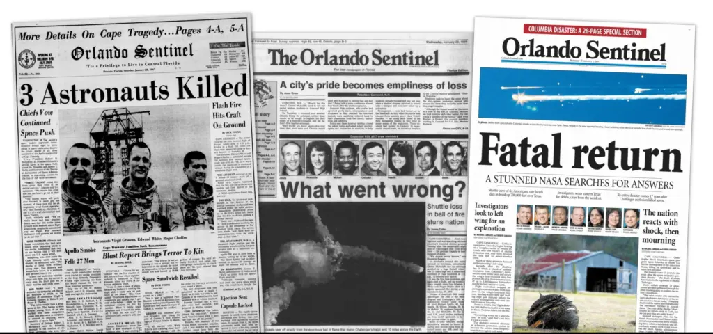 â3 Astronauts Killedâ, âWhat Went Wrong?â and âFatal Returnâ were...
