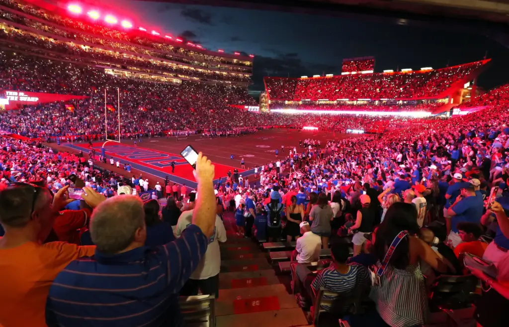 Fans sing 