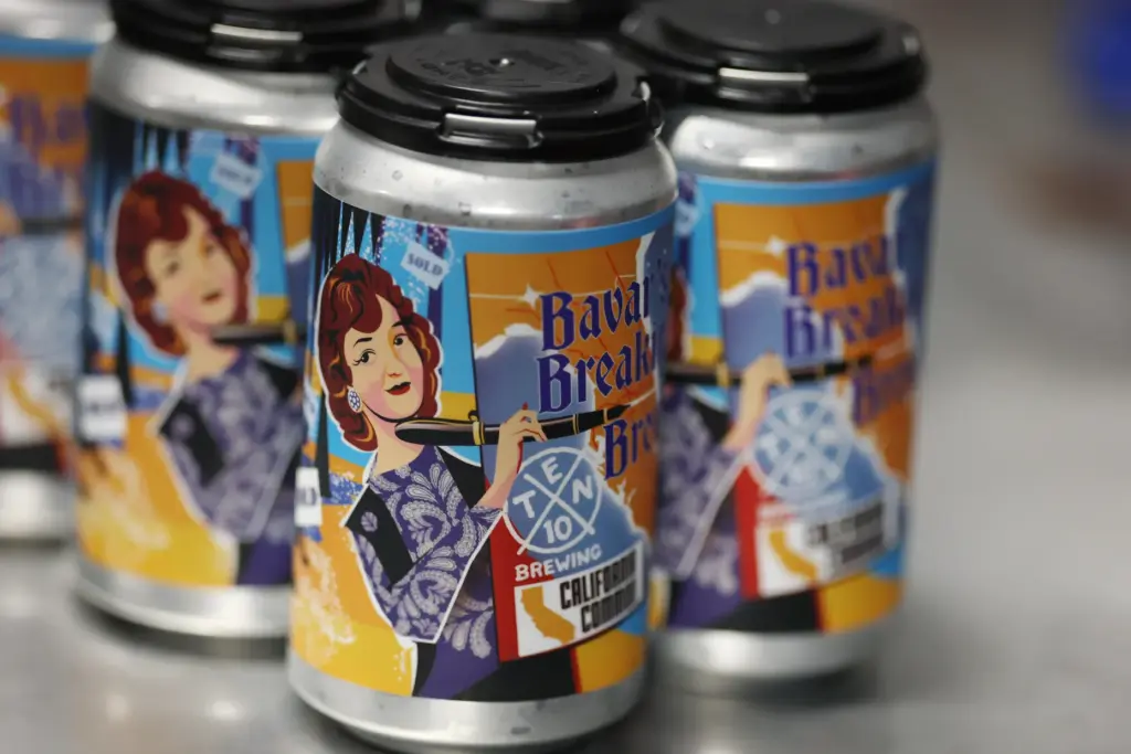 A six pack of Bavar's Breaking Brews is pictured during...