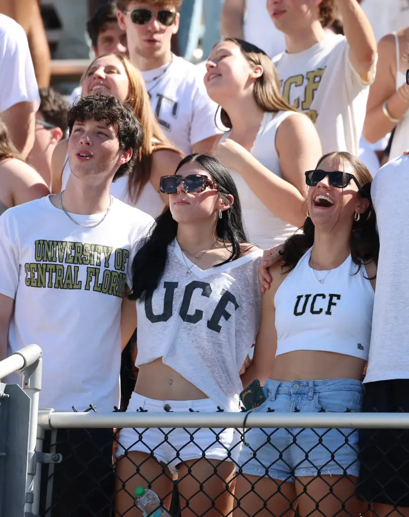 UCF fans cheer during the TCU at UCF football game...
