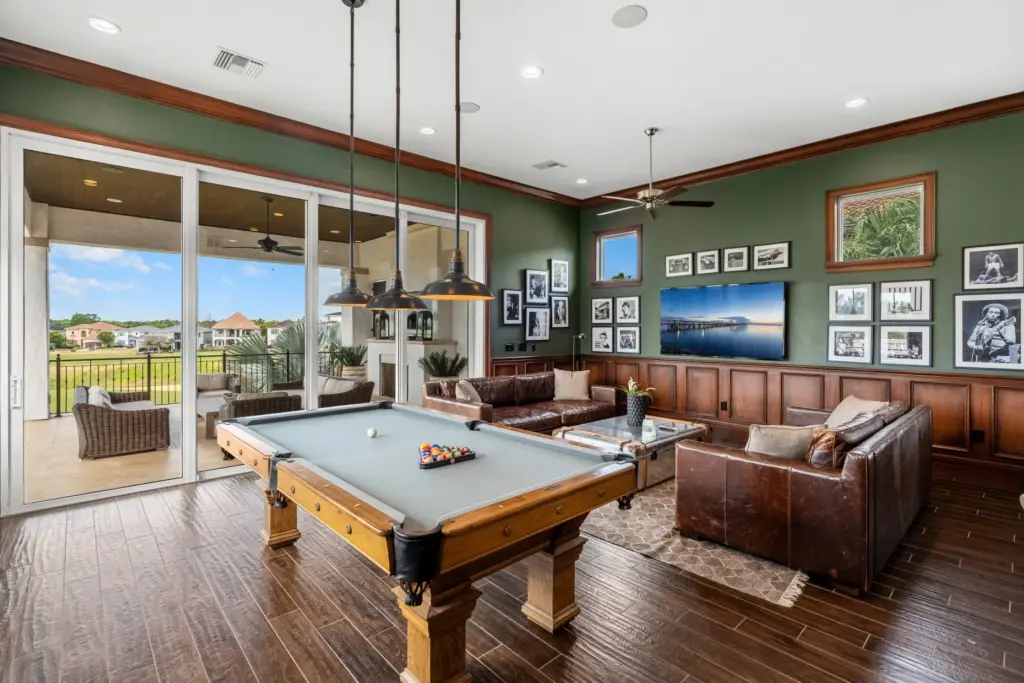 The home is built for entertaining, with a game room,...