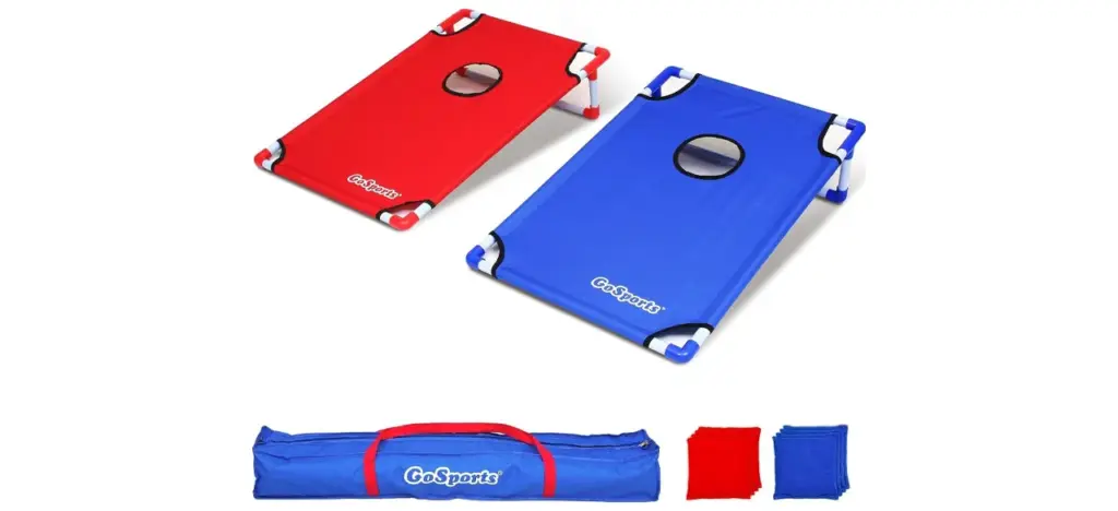 GoSports Portable PVC Framed Cornhole Toss Game Set