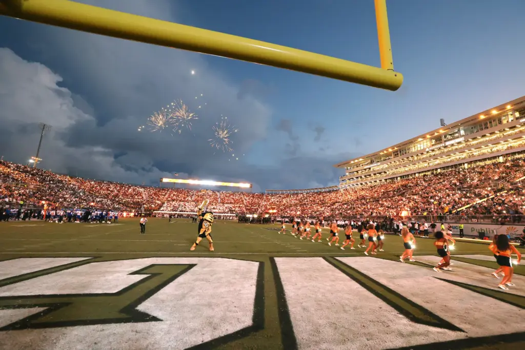The stadium is pictured during the Georgia State at UCF...