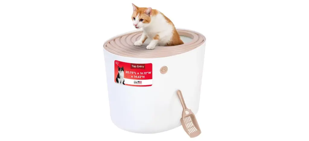 IRIS USA Large Top Entry Cat Litter Box
