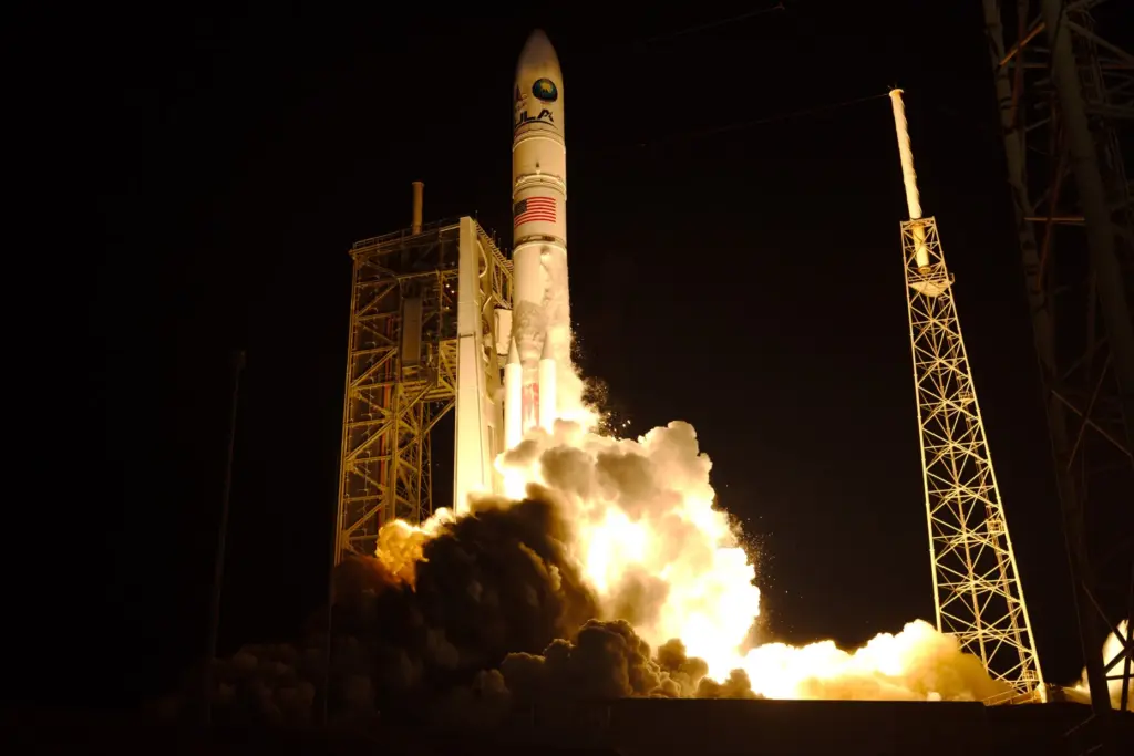 A United Launch Alliance Vulcan rocket launches from Cape Canaveral...