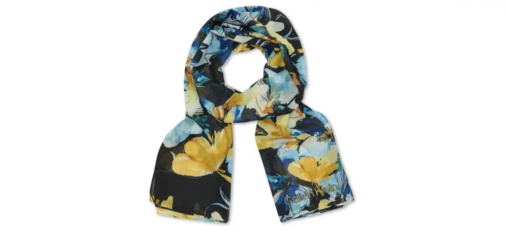 Calvin Klein Solid Chambray Scarf