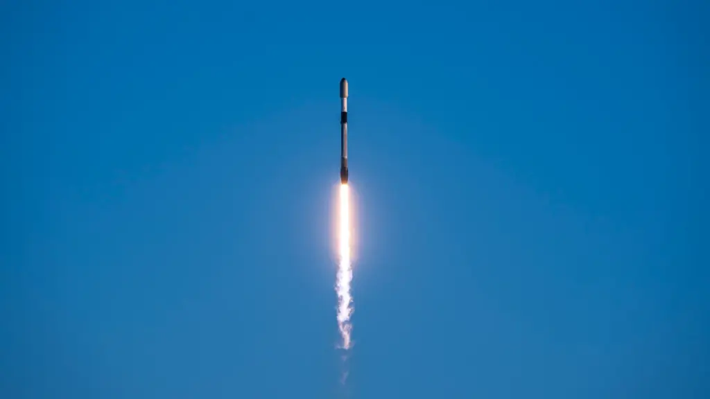 A SpaceX Falcon 9 rocket launches from Cape Canaveral Space...