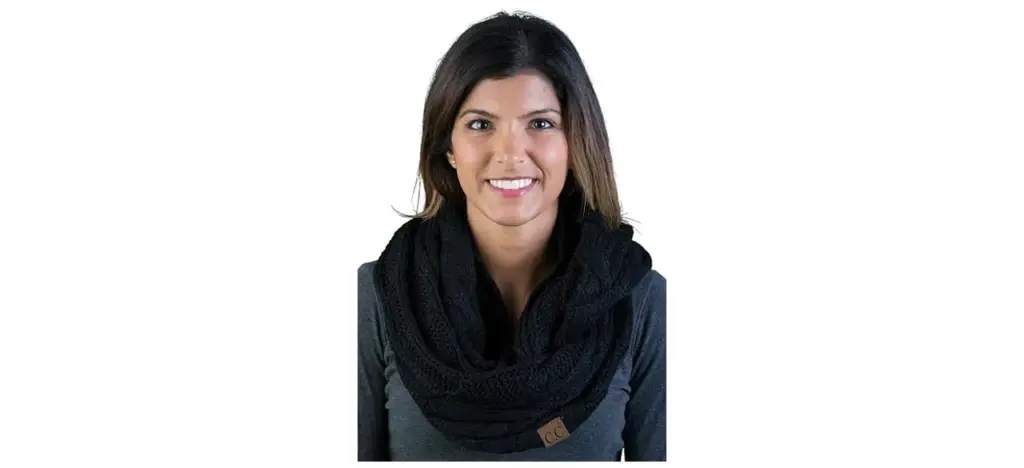 Funky Junque Cable Knit Infinity Scarf