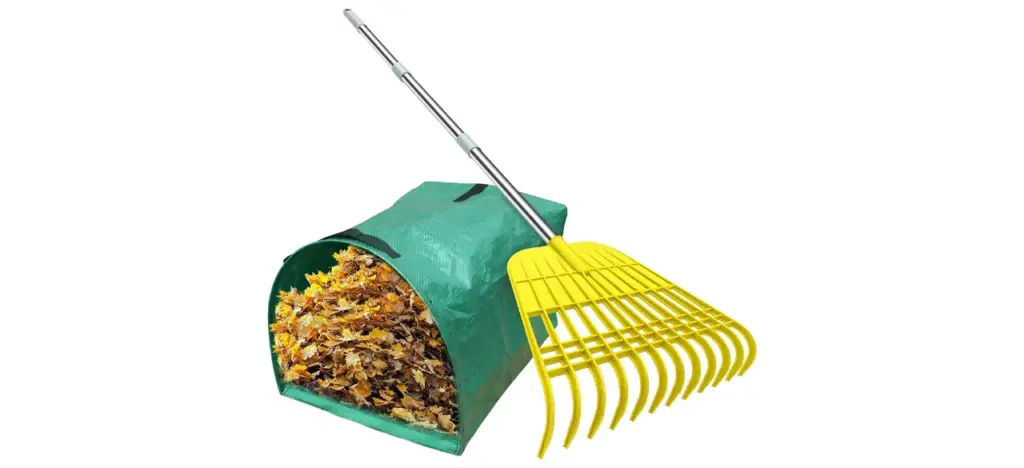 Gardezen 12-Tine Gardening Leaf Rake