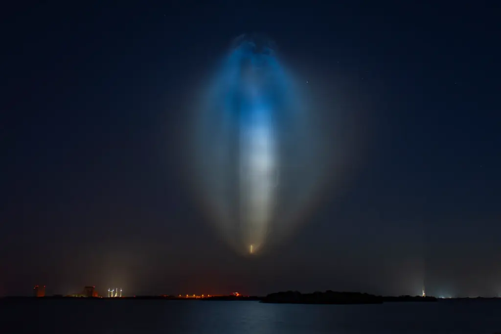 A SpaceX Falcon 9 that launched from Cape Canaveral Space...