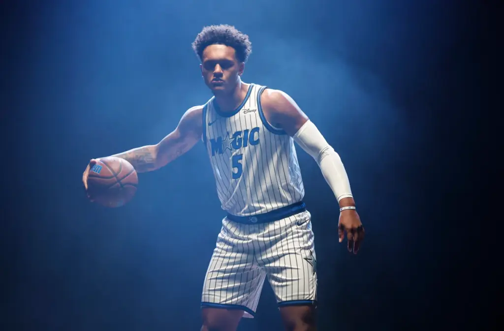 Orlando Magic Forward Paolo Banchero during the teamâs media day...
