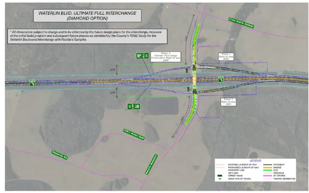 The southbound ramps will be added at a later date,...