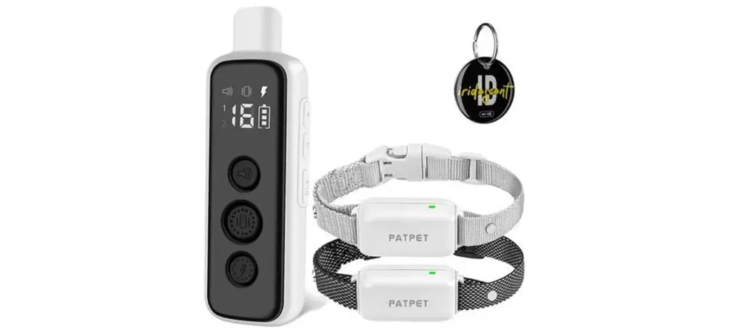 Patpet P650 1000-Foot Anti-bark and Remote Dog Training Collar