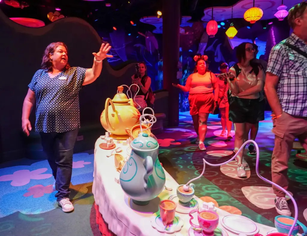 Disney Imagineering Senior Producer Jackie Herrera answers questions during a...