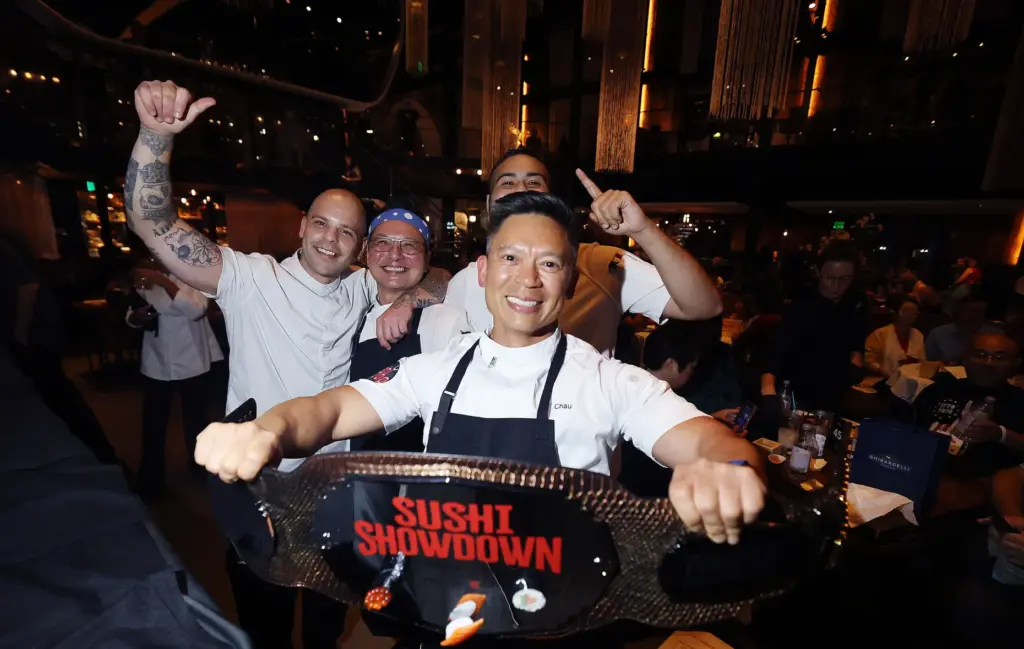Chef Chau Trinh of Sushi Pop holds the Sushi Showdown...