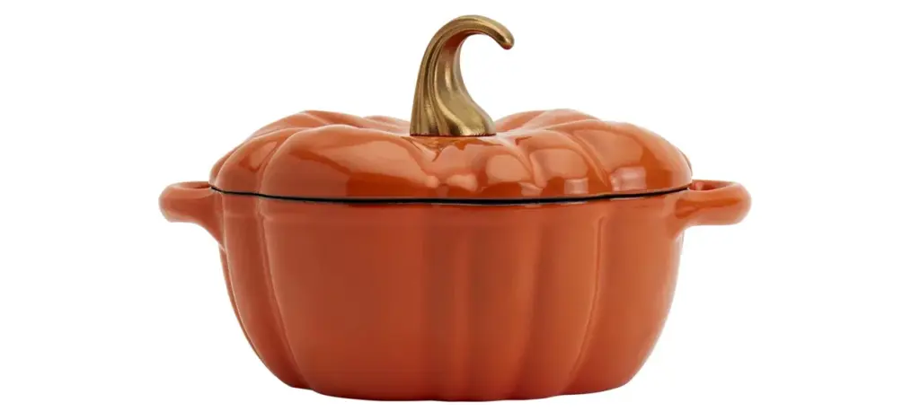 Smith and Clark Cast-Iron Pumpkin Figural Dutch Oven
