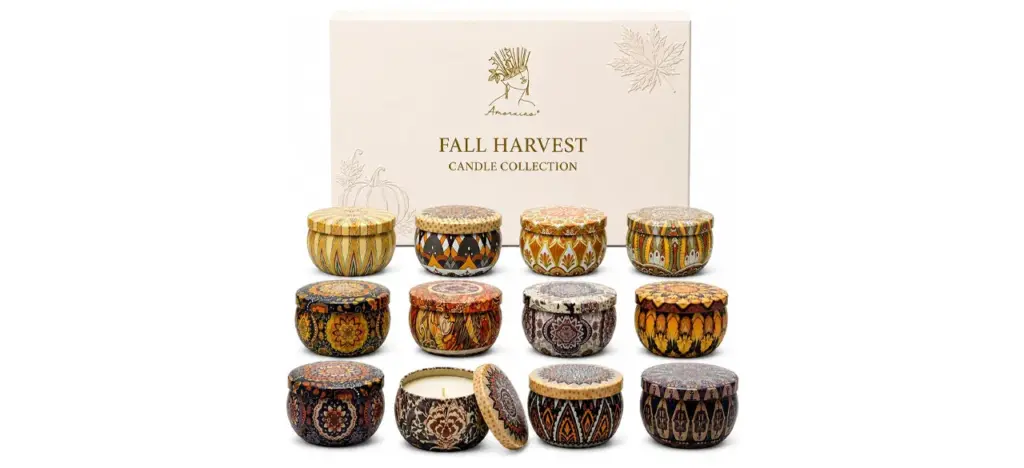 LAJDL Fall Scented Candles Gift Set