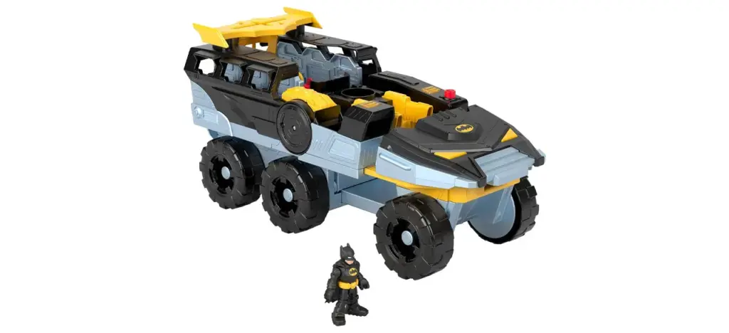 DC Super Friends Batman Toy with Transforming Bat-Tank